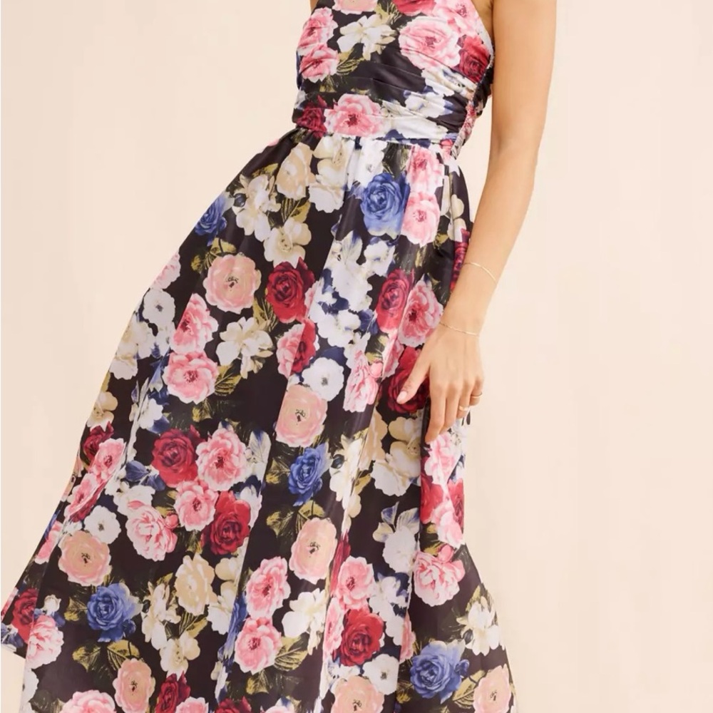 Anthropologie - if by sea floral maxi dress